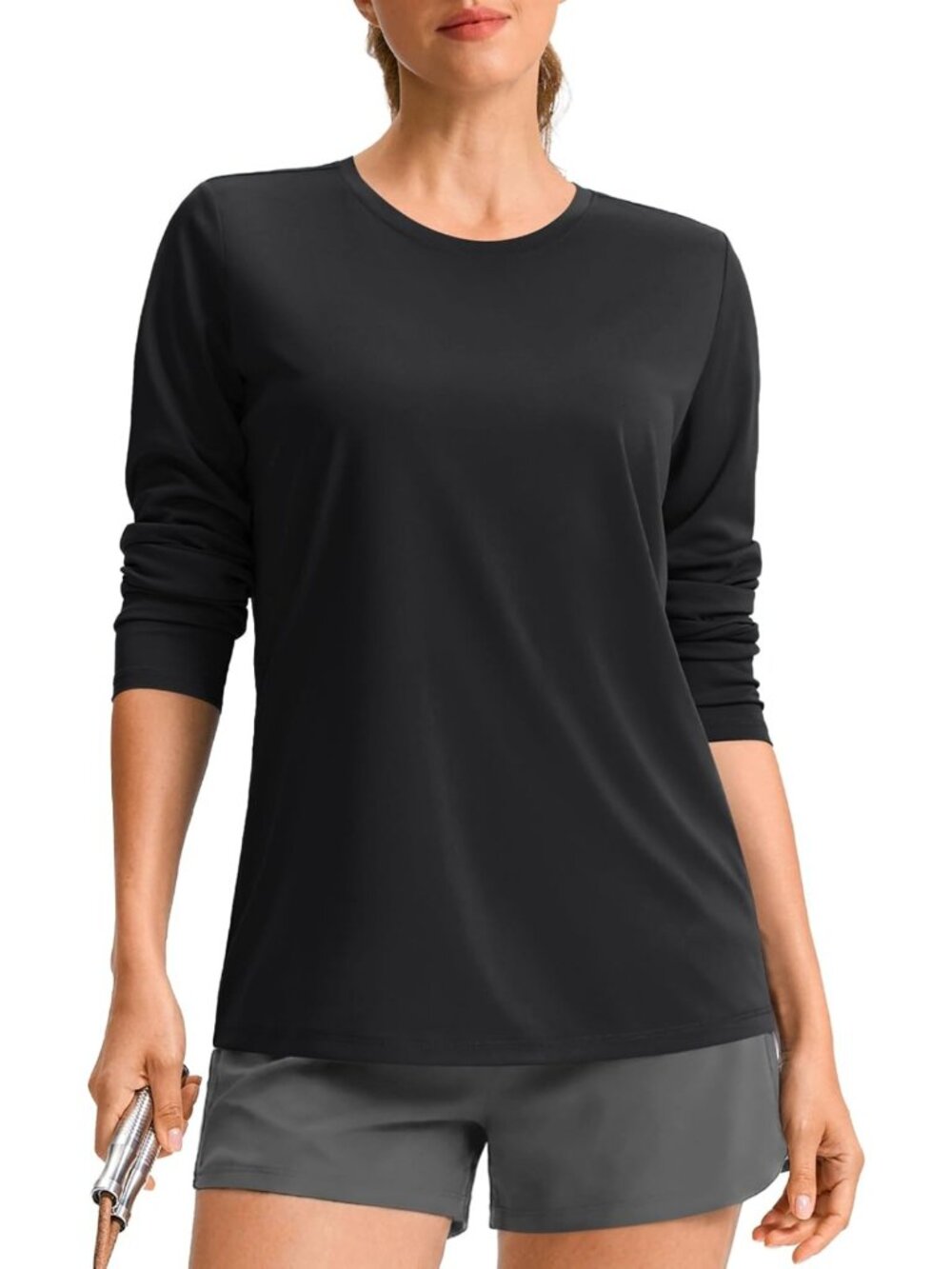 Lightweight Long Sleeve Workout Tops for Women | Athletic Running Shirt XS-3XL
